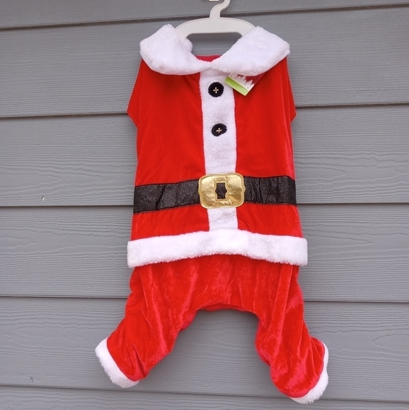 NEW Christmas Santa Claus Dog Sweater Size Large L - Picture 1 of 2
